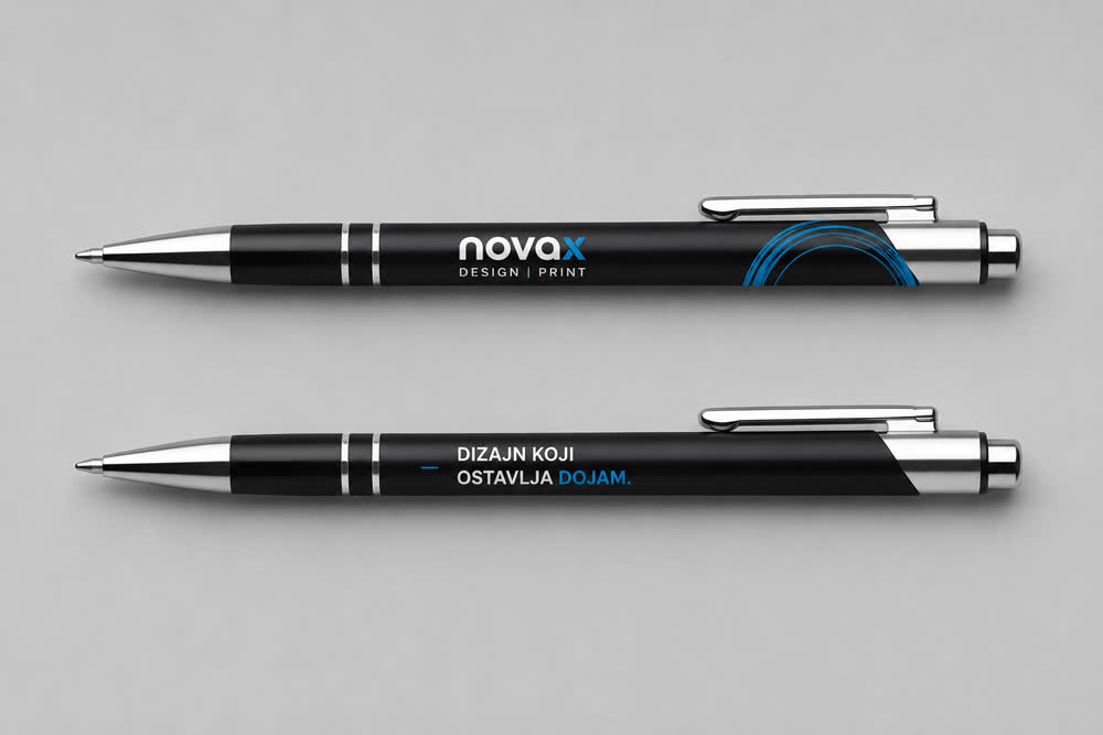 Metalne kemijske Ascot s tiskom logotipa – Novax Lovran